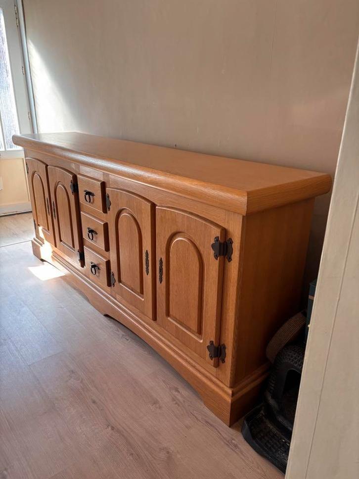 echt eiken, op maat gemaakt! gn merk, Huis en Inrichting, Kasten | Dressoirs, Gebruikt, 200 cm of meer, 50 tot 75 cm, Met lade(s)
