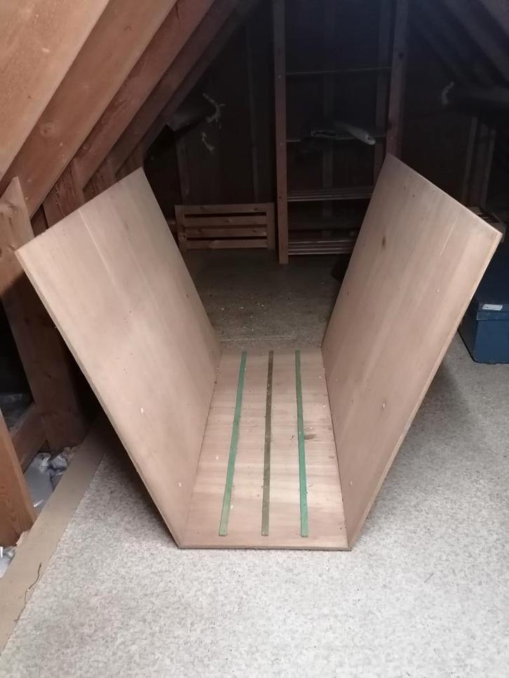 Houten kunst-opslagrek / schilderijenrek, Hobby en Vrije tijd, Knutselen, Ophalen