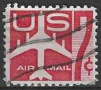 USA 1958/1960 - Yvert 51PA - Getekend vliegtuig (ST), Timbres & Monnaies, Timbres | Amérique, Affranchi, Envoi