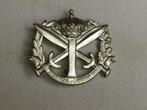 Mutskenteken ABL Infanterieschool , kleur zilver, Verzamelen, Ophalen of Verzenden, Landmacht, Embleem of Badge