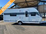 Hobby Prestige 560 WFU 2025 BLACKLINE ACTIE!, Caravans en Kamperen, Rondzit, Bedrijf, Schokbreker, 5 tot 6 meter