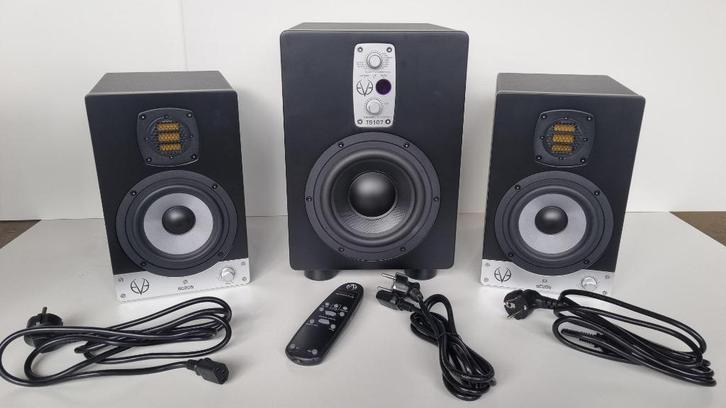 EVE audio sc205 + TS 107 luidsprekers, Audio, Tv en Foto, Luidsprekerboxen, Nieuw, Complete surroundset, 120 watt of meer, Overige merken