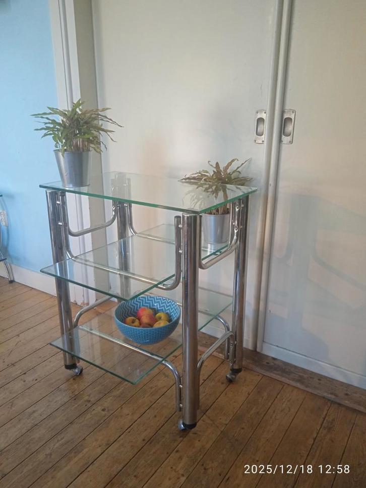 Chrome Trolley Art Deco Art Nouveau BauHaus Space Age, Antiek en Kunst, Antiek | Overige Antiek, Ophalen