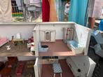 Poppenhuis met alles spulletjes, Ophalen, Gebruikt, Poppenhuis