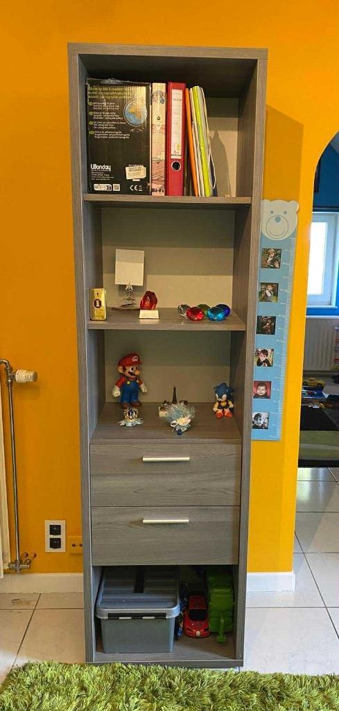 Slaapkamermeubilair (kledingkast, bureau, bibliotheek), Huis en Inrichting, Slaapkamer | Complete slaapkamers, Zo goed als nieuw