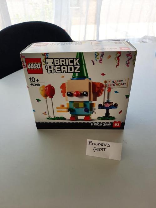 Lego Brickheadz 40348: Birthday Clown, Kinderen en Baby's, Speelgoed | Duplo en Lego, Nieuw, Lego, Complete set, Ophalen of Verzenden