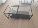 Tables gigognes brun noir, Maison & Meubles, Tables | Tables de salon, Enlèvement, Verre