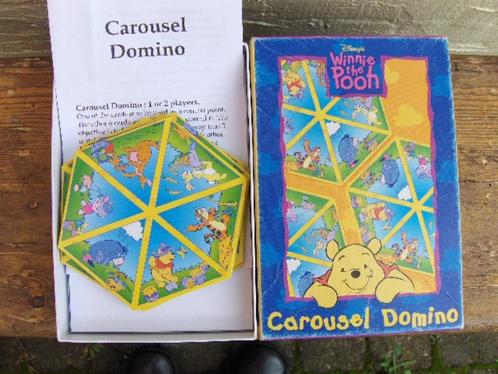 Domino Winnie the Pooh carousel (verzenden kan ook), Hobby en Vrije tijd, Gezelschapsspellen | Bordspellen, Gebruikt, Een of twee spelers