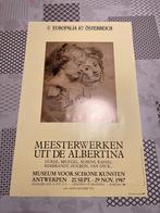 Vintage Poster Europalia 87 Osterreich: Meesterwerken uit de, Verzamelen, Deurposter of groter, Ophalen of Verzenden, Reclame