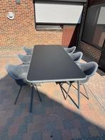 Terrastafel met 6 stoelen, Ophalen, Gebruikt, Rechthoekig, Kunststof
