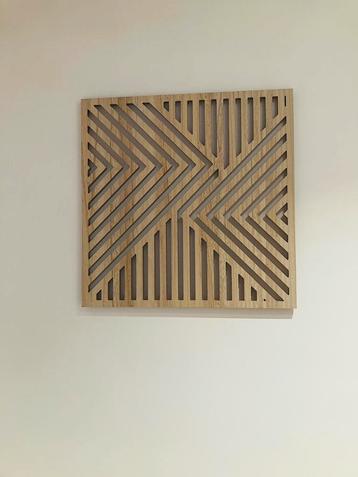 Wanddecoratie - hout - geometrisch beschikbaar voor biedingen