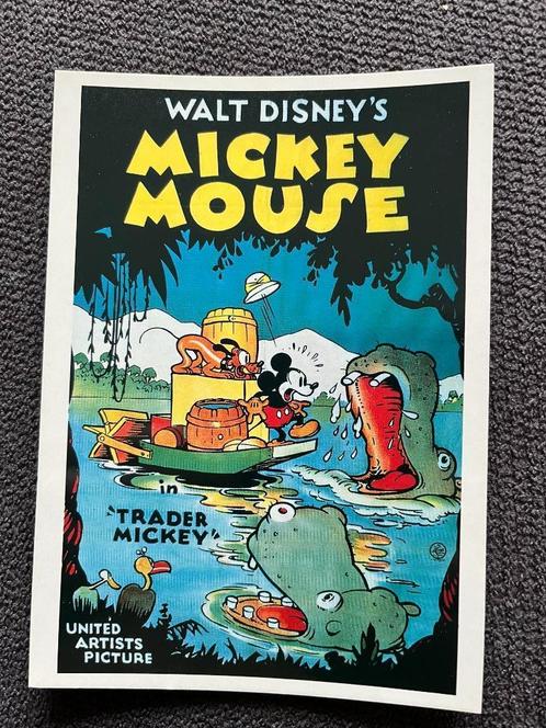 Postkaart Disney Mickey Mouse 'Trader Mickey', Verzamelen, Disney, Zo goed als nieuw, Plaatje of Poster, Mickey Mouse, Verzenden