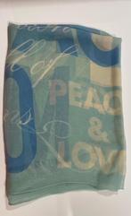 Moschino lichtblauwe foulard, Moschino, Ophalen of Verzenden, Zo goed als nieuw, Sjaal