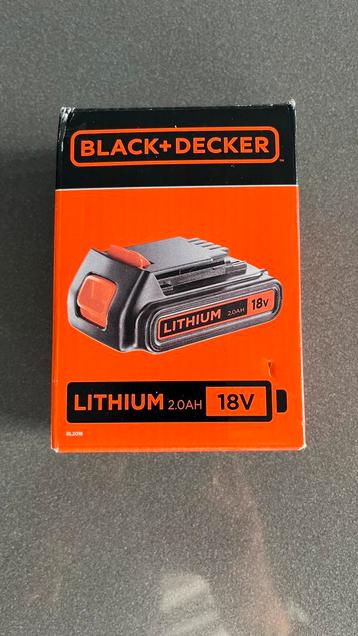 Black+Decker accu 18v 2Ah