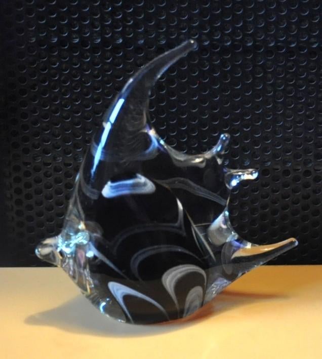 poisson scalaire coloré en murano, Enlèvement ou Envoi