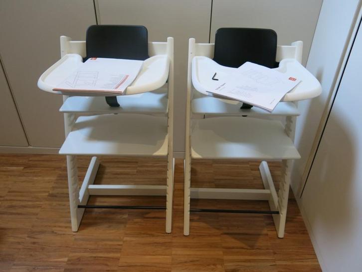2x stokke tripp trapp verkleinset +tray, Kinderen en Baby's, Kinderstoelen, Zo goed als nieuw, Ophalen