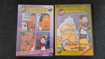 2 dvd´s met tekenfilms van Vrouwtje Theelepel, Tekenfilm, Ophalen of Verzenden, Zo goed als nieuw, Alle leeftijden