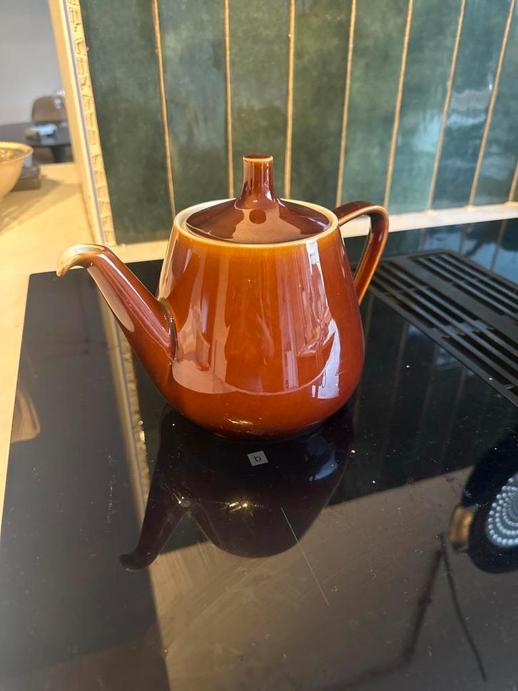 Théière Villeroy & Boch Luxembourg - brun vintage années 70, Antiek en Kunst, Antiek | Servies compleet, Ophalen
