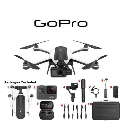 GoPro Karma Drone met GoPro Hero Black en alle toebehoren, Audio, Tv en Foto, Drones, Zo goed als nieuw, Drone met camera, Ophalen