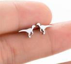 Boucles d'oreilles pour enfants en acier en forme de dino, Enlèvement ou Envoi, Neuf, Argent, Boucles d'oreilles