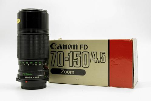 Canon FD 70-150mm F4.5 Zoom + Doos, Audio, Tv en Foto, Fotocamera's Analoog, Zo goed als nieuw, Spiegelreflex, Canon, Ophalen of Verzenden