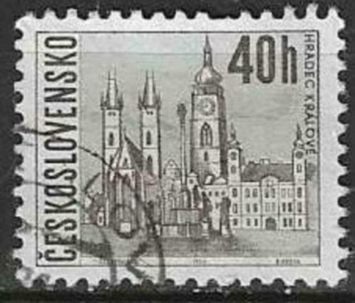 Tsjechoslowakije 1966 - Yvert 1519 - Stadszichten  (ST), Timbres & Monnaies, Timbres | Europe | Autre, Affranchi, Autres pays