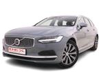 VOLVO V90 2.0 T6 PHEV 350 AWD Inscription + Leather, Auto's, Volvo, Automaat, V90, Lederen bekleding, Zilver of Grijs