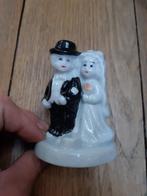 Petites figurines porcelaine couple de mariés vintage 1960, Collections, Humain, Utilisé, Enlèvement ou Envoi