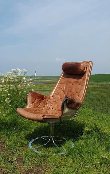 Vintage draaifauteuil jaren 60 stoel