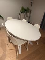 Coin repas IKEA élégant: table MARIEDAMM +5 chaises blanches, Maison & Meubles, Tables | Tables à manger, 150 à 200 cm, Cinq personnes ou plus