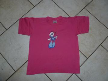 Fuchia t-shirt maat 122 beschikbaar voor biedingen