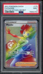 Phoebe [Full Art] PSA 9 - 175/163 - Battle Styles 2021, Verzenden, Zo goed als nieuw, Losse kaart