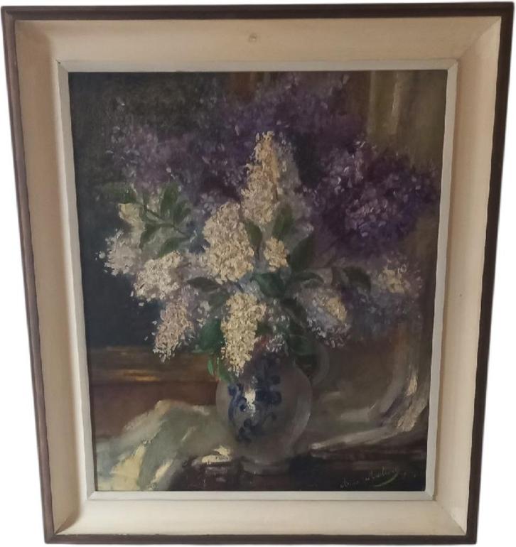 Anne Maillart "bloemenstilleven". 20ste eeuw., Antiek en Kunst, Kunst | Schilderijen | Klassiek, Ophalen