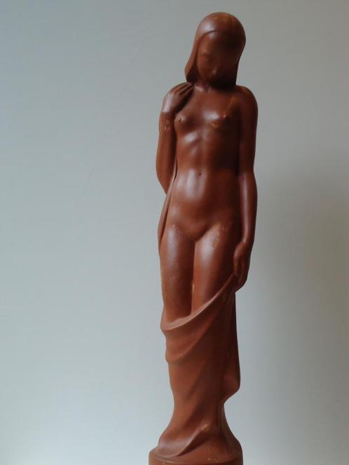 Jan ANTEUNIS Gent prachtig staand naakt, jonge vrouw, 60 cm, Antiquités & Art, Art | Sculptures & Bois, Enlèvement