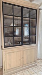 Vitrinekast Cabinet Charell, Huis en Inrichting, Kasten | Vitrinekasten, Ophalen, 100 tot 150 cm, 200 cm of meer, Eikenhout
