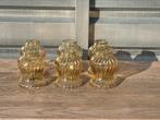 6 oude lampekapjes in glas, Ophalen of Verzenden