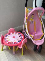 Babyborn: buggy + tafeltje met stoelen, Kinderen en Baby's, Speelgoed | Poppen, Ophalen, Gebruikt
