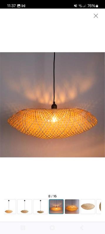 Bamboe hanglamp (nieuw!), Enlèvement ou Envoi, Neuf