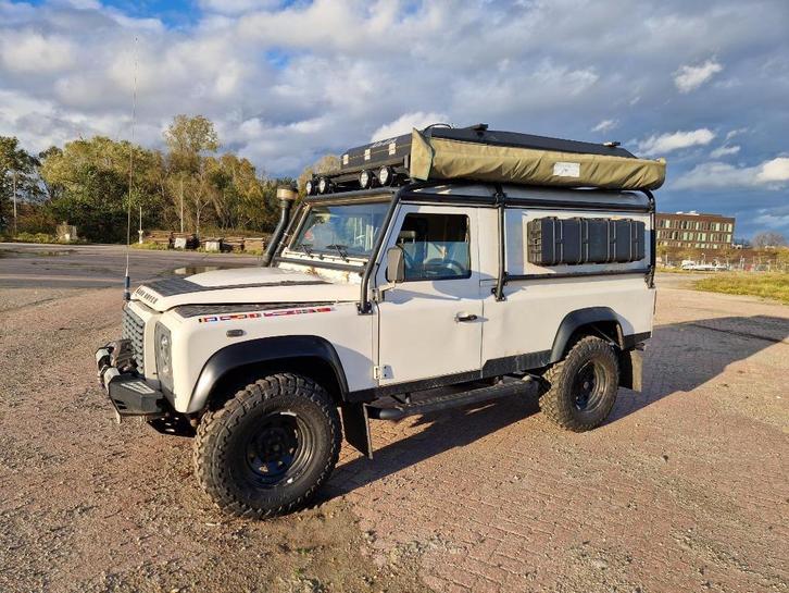Defender 110 hard top 2009, Auto's, Land Rover, Bedrijf, 4x4, ABS, Airconditioning, Alarm, Centrale vergrendeling, LED verlichting