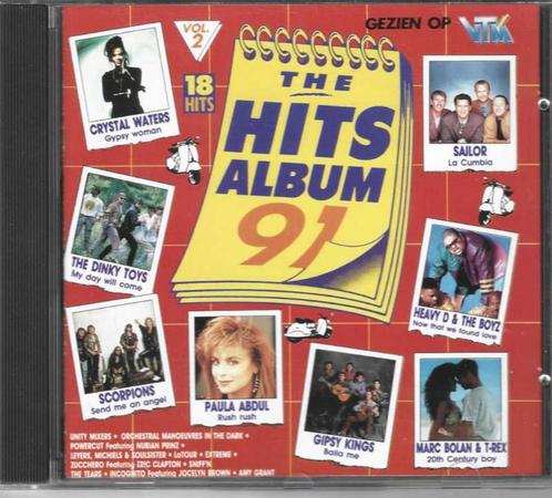 CD The Hits Album '91 - Vol. 2, Cd's en Dvd's, Cd's | Rock, Zo goed als nieuw, Poprock, Ophalen of Verzenden