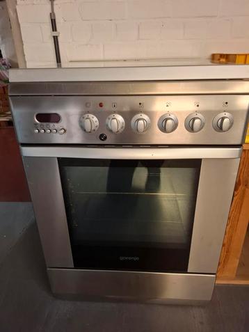 Gasfornuis met elektrische oven inox beschikbaar voor biedingen