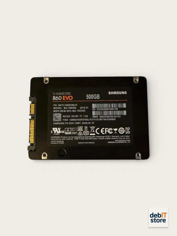 SSD Samsung 860 EVO 500 Go, Informatique & Logiciels, Disques durs, Comme neuf, SATA, Enlèvement ou Envoi