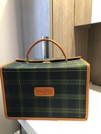 Beauty case golf - cuir et tartan. Fabriqué en Italie, Utilisé, Enlèvement ou Envoi