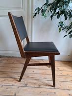 5 chaises mid century attribuées à de Coene, Huis en Inrichting, Stoelen, Gebruikt, Bruin, Mid century modern, Vijf, Zes of meer stoelen