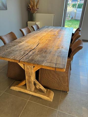 Eettafel, Huis en Inrichting, Ophalen, Eikenhout, 200 cm of meer, 50 tot 100 cm
