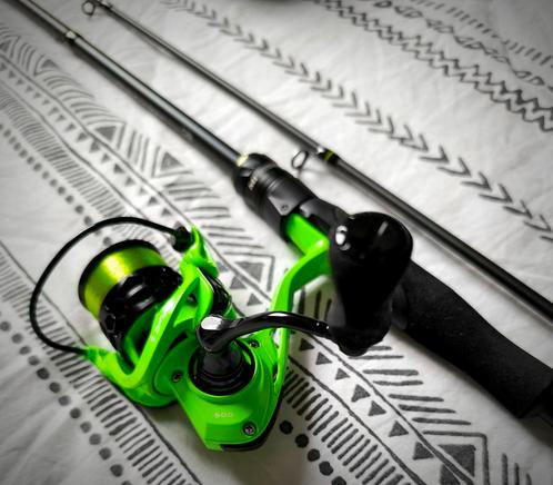 Set M1 210cm + haspel Zephyr + nylon 18/100, Watersport en Boten, Hengelsport | Roofvissen, Nieuw, Complete set, Ophalen of Verzenden