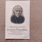 Bidprentje Kardinaal Mercier 1851/1926, Verzamelen, Ophalen of Verzenden, Bidprentje