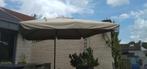 Grote offset parasol 3x3 m kantelbaar, 360 graden kantelbaar, Kantelbaar, Gebruikt, Stokparasol, Ophalen