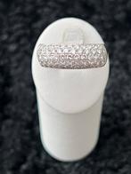 WG ring pave  wit goud 18 k met diamanten ,, Verzenden