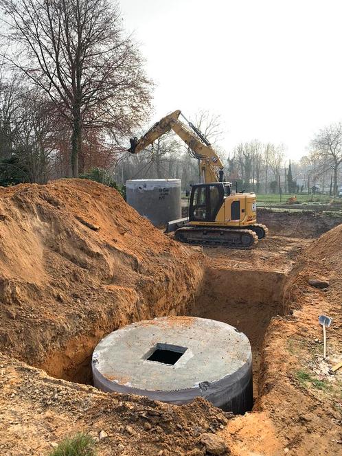 Leveren en plaatsen van betonnen Putten en aanleg riolering, Jardin & Terrasse, Barils de pluie, Autres matériaux, 150 litres ou plus